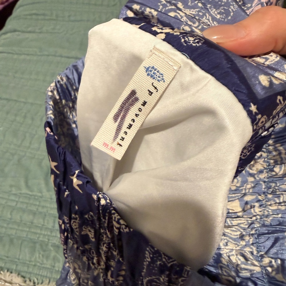FP Movement by Free People Blue Patchwork Paisley Athletic Shorts - Picture 2 of 3